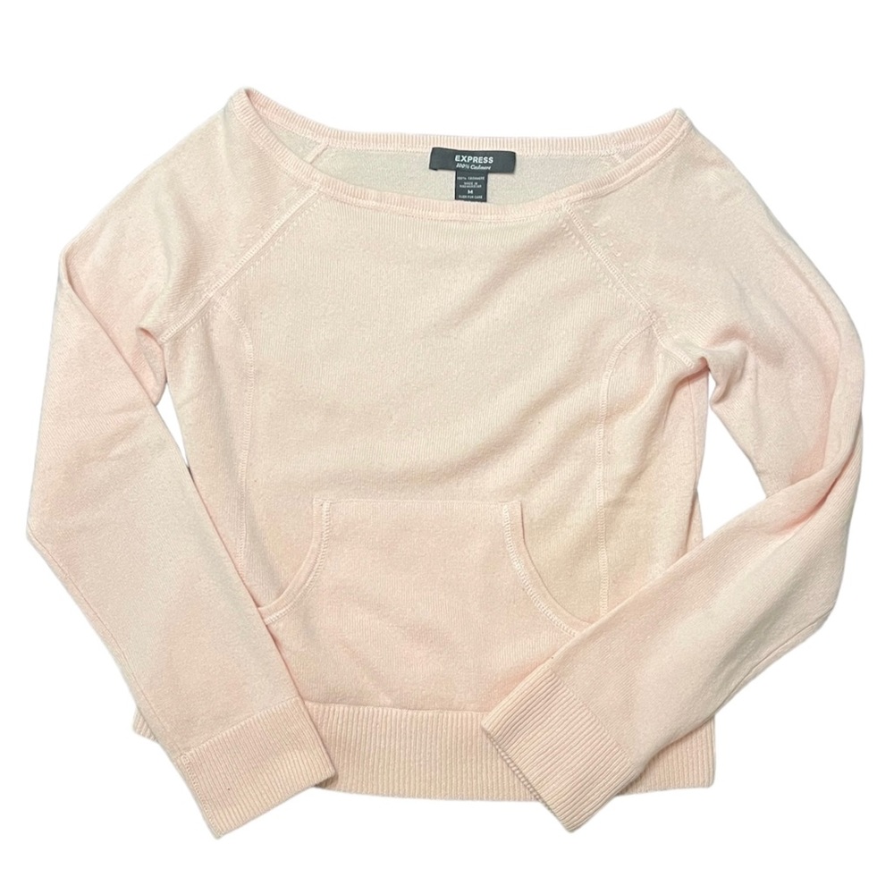 Y2K Women’s Express Light Pink Off the Shoulder Top